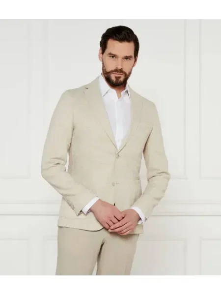 BOSS BLACK Sacou cu adaos de lână negru