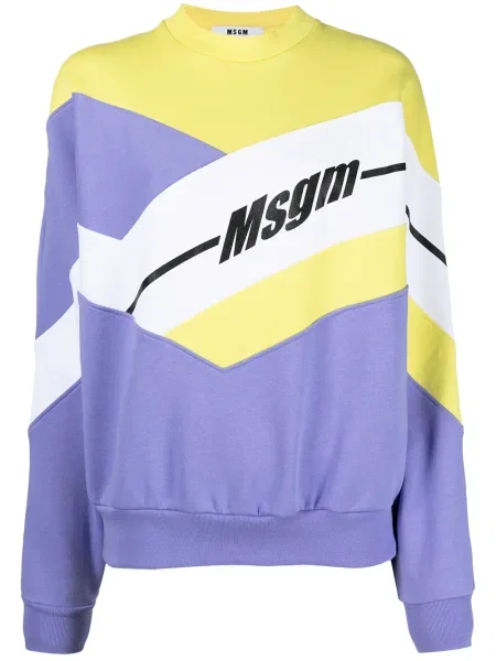 Hanorac Msgm cu imagine cu imprimeu abstract violet