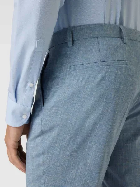Spodnie do garnituru o kroju slim fit z efektem melanżowym model ‘Paco’ Cg - Club Of Gents