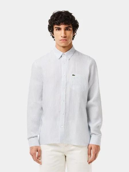 Lacoste Сорочка Льон синій