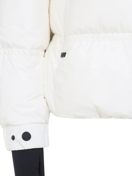 Matlasat geacă cu puf Moncler Grenoble alb