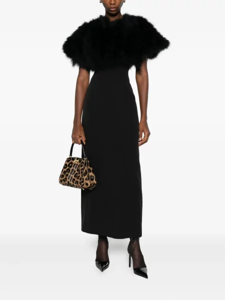 Rochie midi Giuseppe Di Morabito cu pene până la genunchi de costum negru