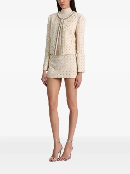 Geacă Alice + Olivia din tweed alb