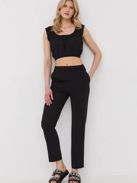 Блузка The Kooples однотонна чорний