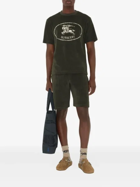 Tricou Burberry cu imagine verde