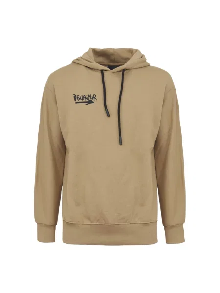 Bluza z kapturem Disclaimer z kapturem beżowa