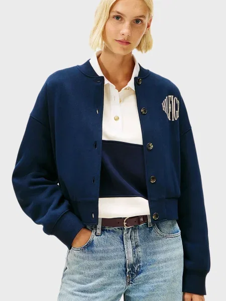 Флісова спортивна кофта Tommy Hilfiger синя