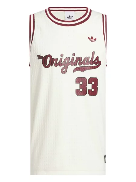 Pruhované tričko Adidas bez rukávů jersey černé