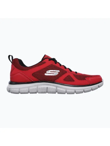 SKECHERS Track Bucolo червени/черни мъжки обувки за тренировка черно