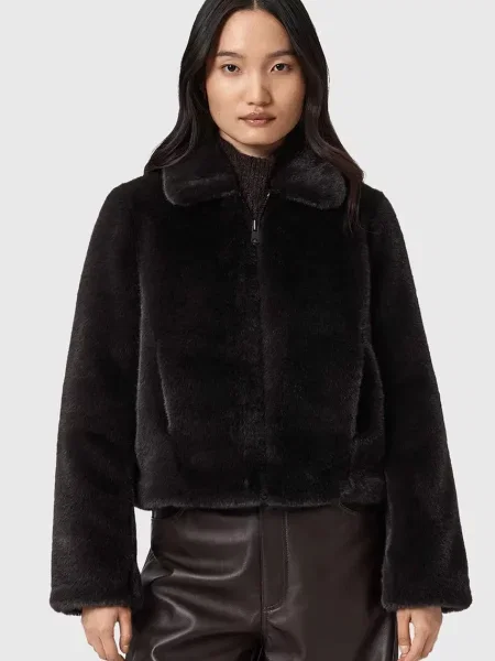 AllSaints kurtka przejściowa brązowy