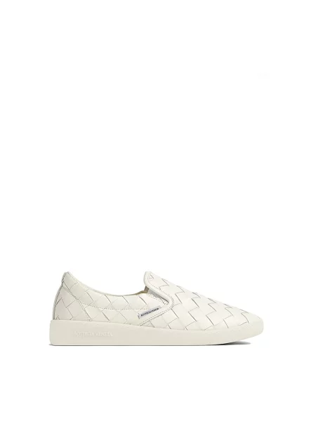 Sneakersy Bottega Veneta skórzane białe