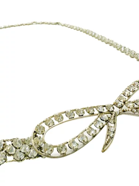 Колан Jennifer Gibson Jewellery с панделка сребристо