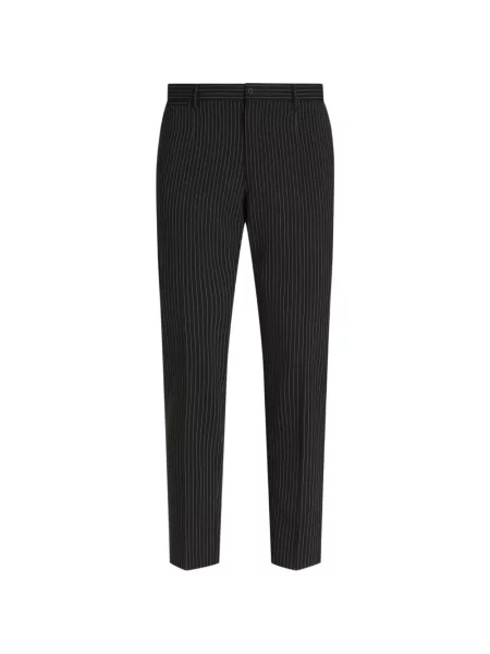 Pantaloni Dolce & Gabbana de lână negru