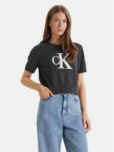 Szvetter Calvin Klein Jeans szürke
