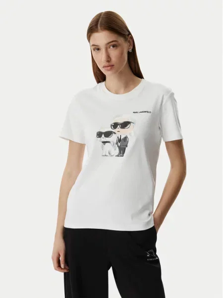 KARL LAGERFELD Футболка білий