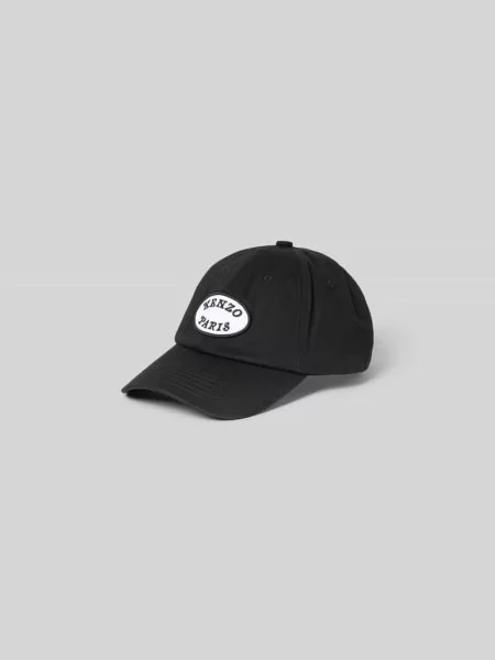 Czapka z daszkiem i naszywką z logo Kenzo czarna