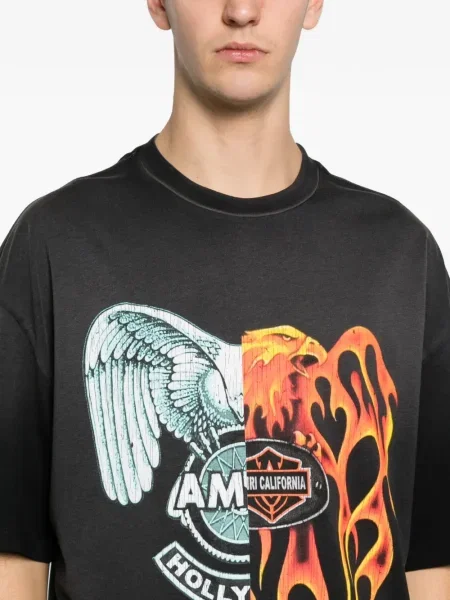 Тениска Amiri с принт черно