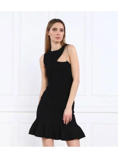 Pinko Ruha POLONIO ABITO COSTINA FLEXATA fekete
