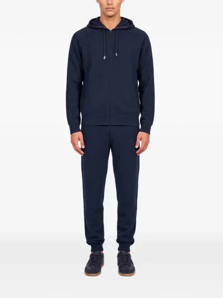 Pantaloni Canali alergare cu cordon albastru