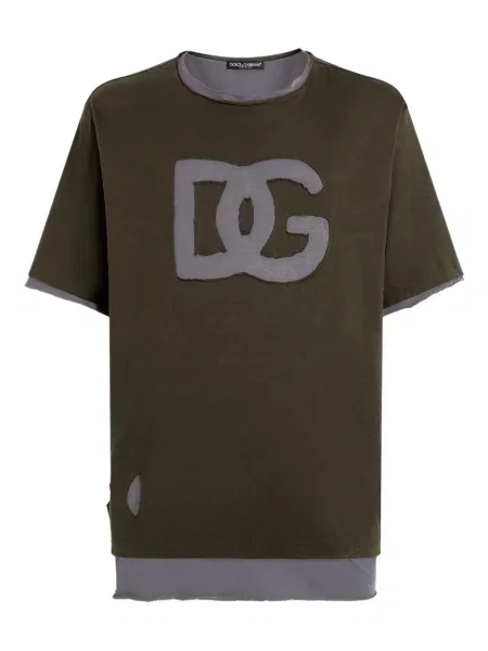 Tricou Dolce & Gabbana cu aplicații verde