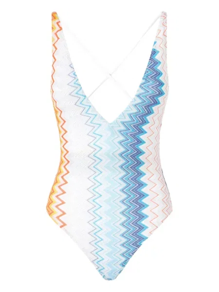 Costum de baie Missoni alb