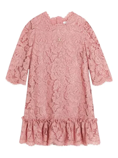 Sukienka dziecięca Dolce And Gabbana różowa