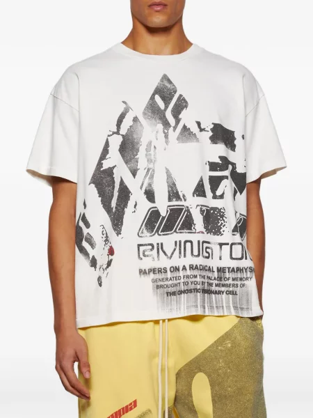 Tricou Rrr123 cu imagine alb