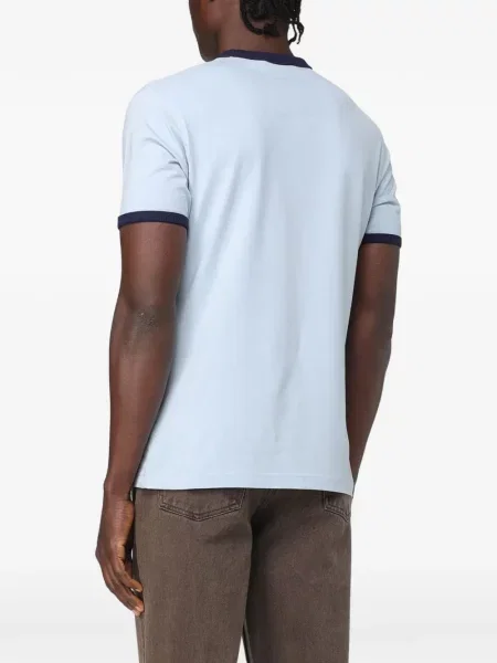 Tricou Daily Paper cu imagine albastru