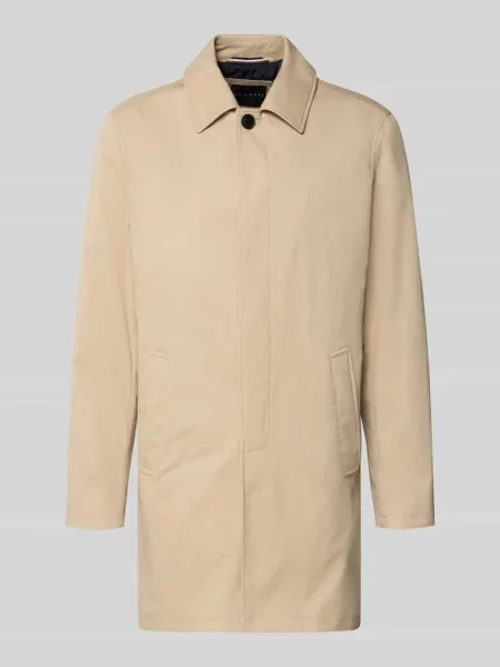 Krótki płaszcz z wpuszczanymi Bugatti beżowy