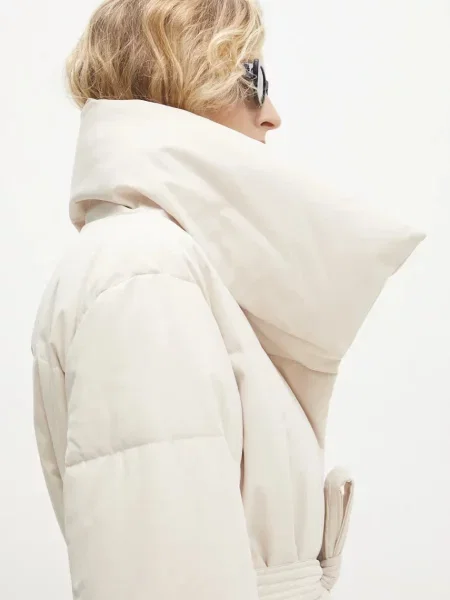 Куртка Answear.LAB зимова oversize бежевий