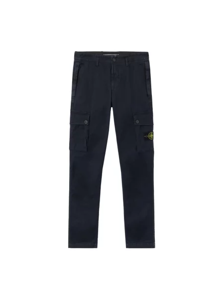Spodnie cargo Stone Island z kamieniami niebieskie