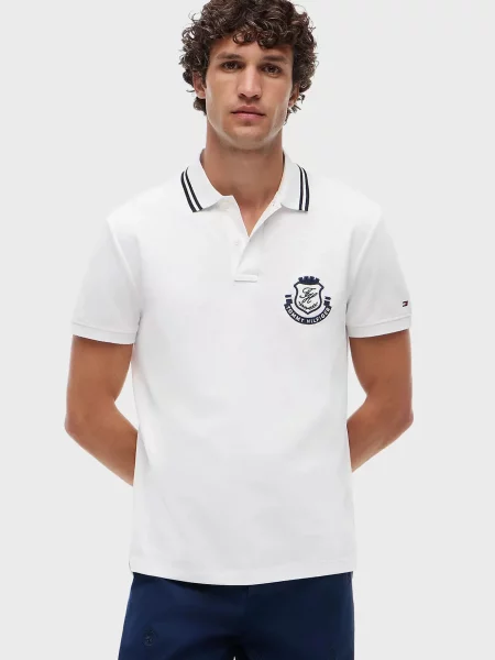 Поло Tommy Hilfiger біле