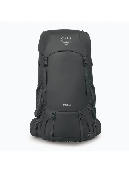 Мъжка раница за трекинг Osprey Rook 50 л тъмен въглен / сребърна подплата сиво