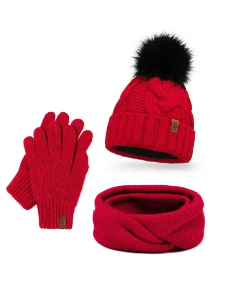 Vivisence Čepice Set+R' červená