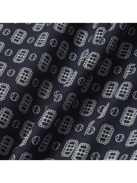 Lacoste Szorty Z Nadrukiem I Relaxed Fit granatowe