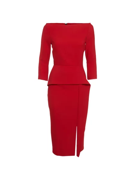 Rochie midi Roland Mouret roșu