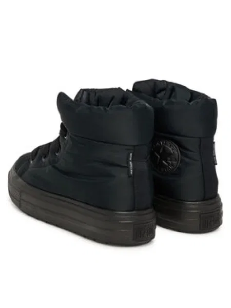 CONVERSE Šnurovacie čižmy čierna