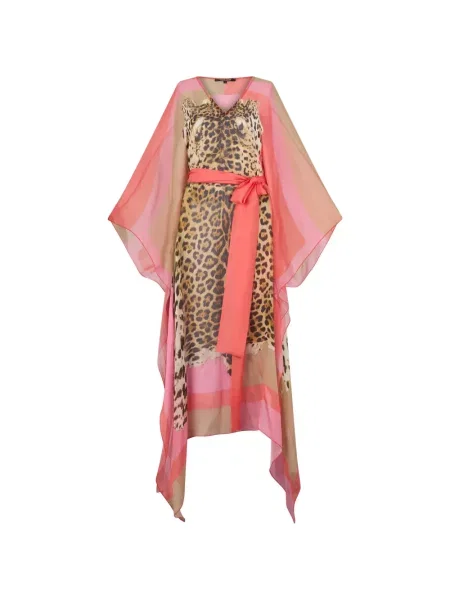 Rochie Roberto Cavalli cu imagine cu model leopard