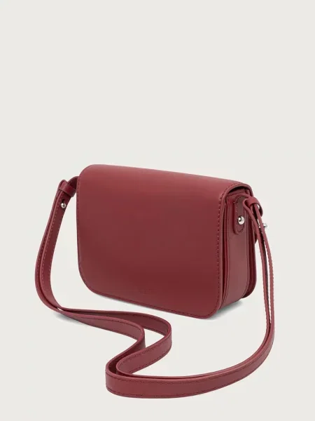 Weekend Max Mara keresztpántos táska női bőr WKAPETALI piros