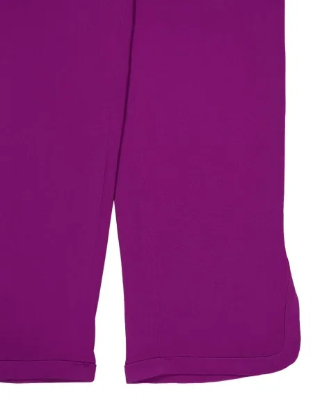 Pantaloni Paula cu crăpătură violet