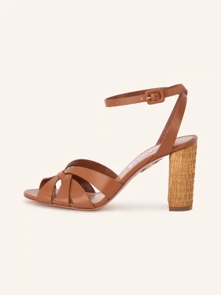 Aquazzura Sandály Copacabana hnědá