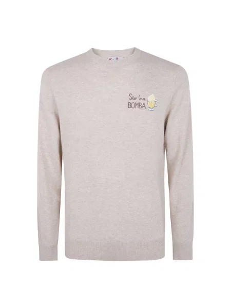 Sweter Mc2 Saint Barth beżowy