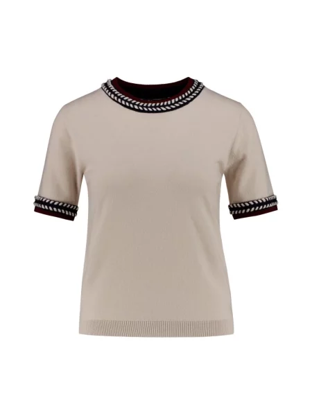 Dzianinowy sweter Max Mara beżowy