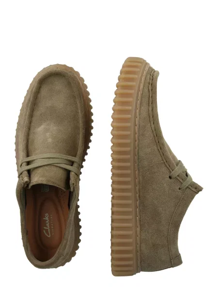 Clarks Nizki čevlji Torhill Lo zelena