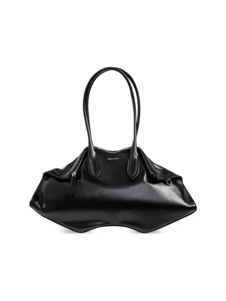 Torebka Alexander Mcqueen skórzana czarna