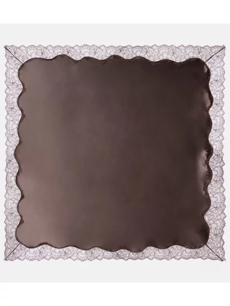 Satenski šal Magda Butrym smeđa