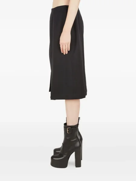 Fustă midi Raf Simons până la genunchi negru