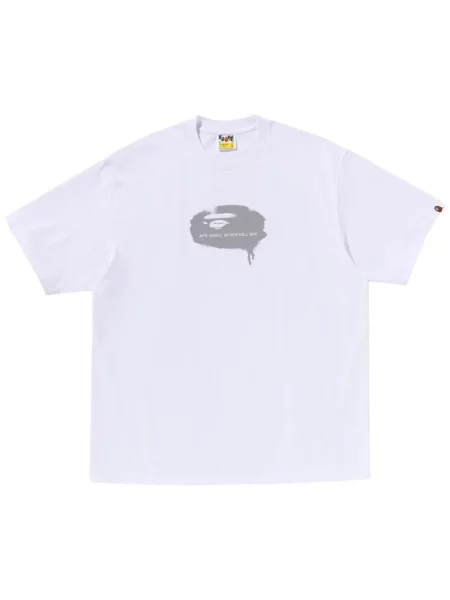 Tricou A Bathing Ape® cu imagine alb