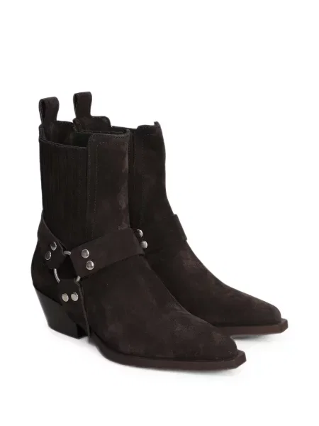 Botine Bibi Lou din piele de căprioară maro