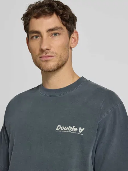 T-shirt z okrągłym dekoltem model ‘Liam’ Wood Wood